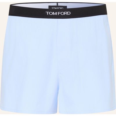Tom Ford Web-Boxershorts blau