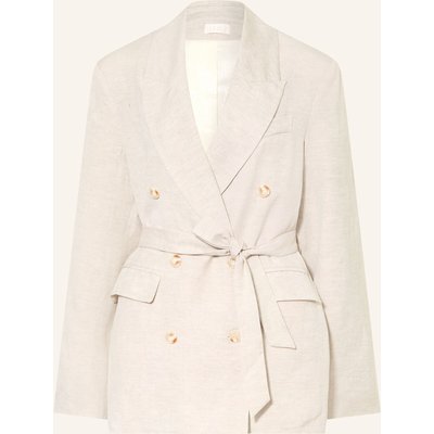 Lezu Blazer Lia Mit Leinen beige