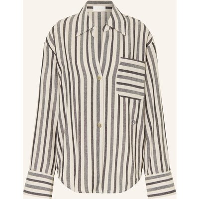 Lezu Bluse Lynn Mit Leinen weiss