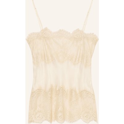 Herskind Satintop Linnea Mit Spitze beige