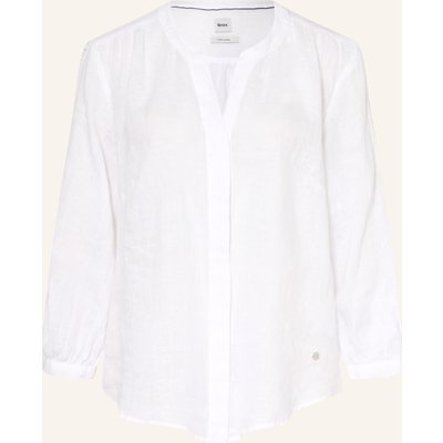 Brax Leinenbluse Velia Mit 3/4-Arm weiss
