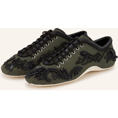 Dries Van Noten Sneaker Mit Pailletten Und Schmucksteinen schwarz