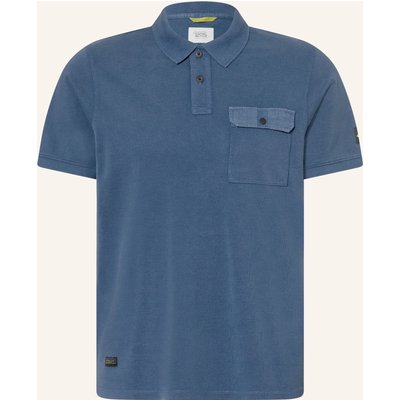 Camel Active Piqué-Poloshirt blau