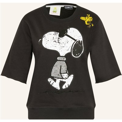 Princess Goes Hollywood Sweatshirt Mit 3/4-Arm Und Schmucksteinen schwarz