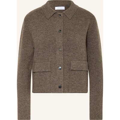 Darling Harbour Strickjacke Mit Cashmere braun