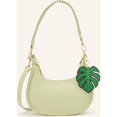 Seidenfelt Clutch gruen