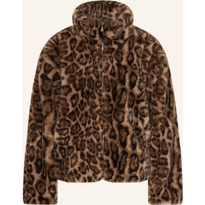 Darling Harbour Kunstfell-Jacke braun
