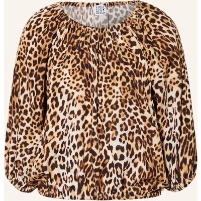 Emily Van Den Bergh Blusenshirt Carmen Mit 3/4-Arm braun