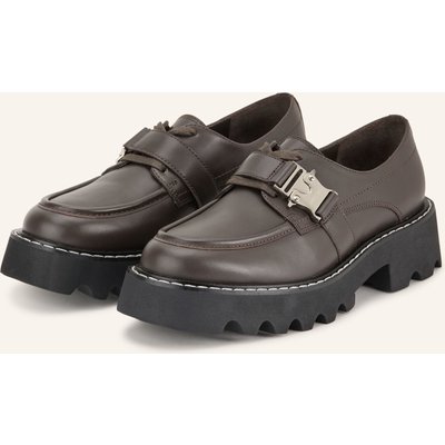 Marc Cain Plateau-Loafer braun