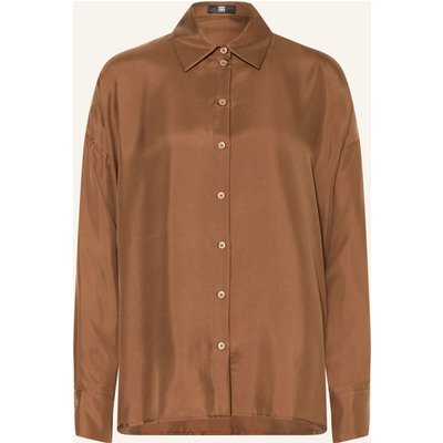 Riani Hemdbluse Aus Seide braun