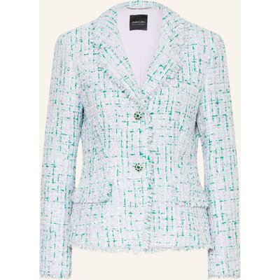 Marc Cain Tweed-Blazer Mit Pailletten Und Schmucksteinen gruen