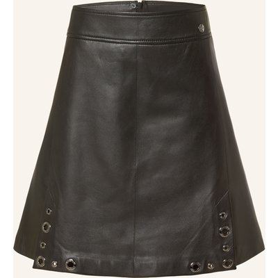 Marc Cain Lederrock Mit Nieten schwarz