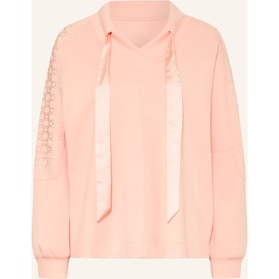 Marc Cain Sweatshirt Mit Schmucksteinen orange