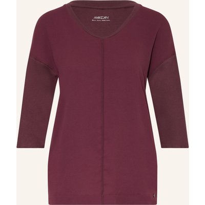 Marc Cain Shirt Im Materialmix Mit 3/4-Arm rot