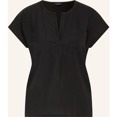 Monari Blusenshirt Mit Schmucksteinen schwarz