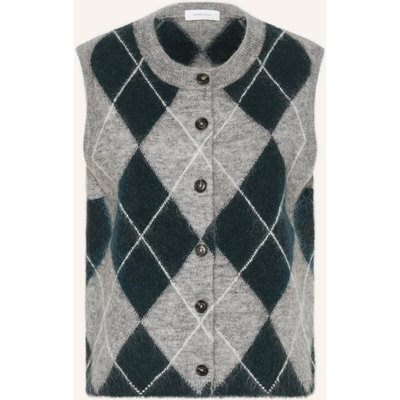 Darling Harbour Strickweste Mit Mohair grau