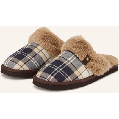 Barbour Hausschuhe Claudia Mit Kunstfell braun