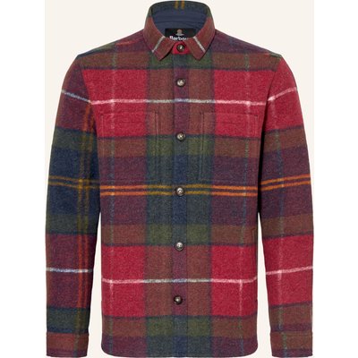 Barbour Flanell-Overshirt Woodlane rot