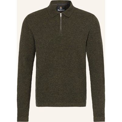 Barbour Strick-Poloshirt gruen