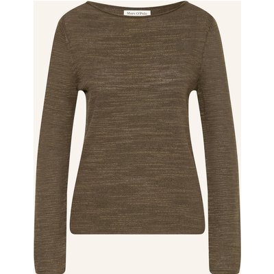 Marc O'polo Pullover Mit Leinen gruen