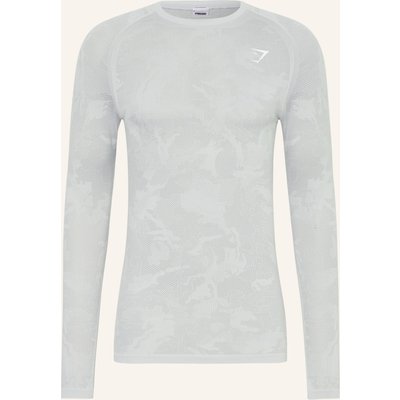 Gymshark Longsleeve Geo Seamless grau