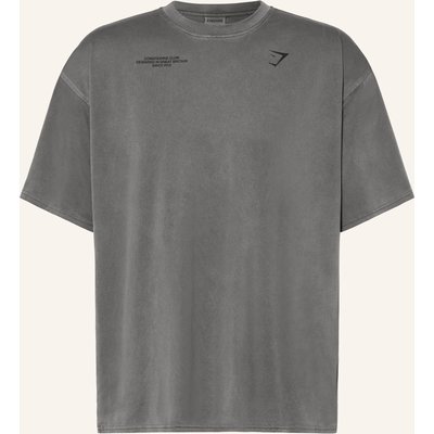 Gymshark T-Shirt Conditioning Club Aus Mesh grau