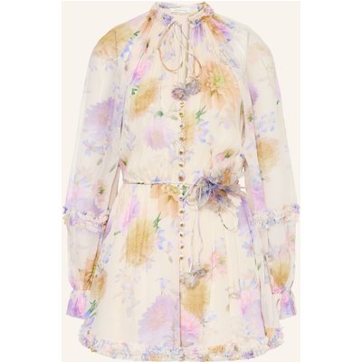 Zimmermann Jumpsuit Luna Mit Rüschen weiss