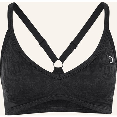 Gymshark Sport-Bh Adapt Animal schwarz