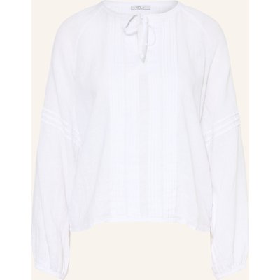 Rails Blusenshirt Naples Mit Leinen weiss