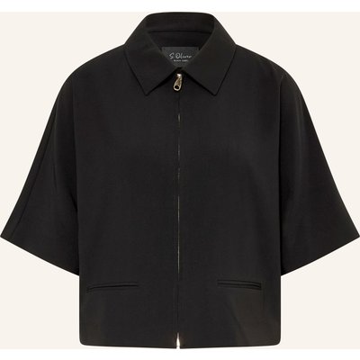 S.Oliver Black Label Kastenjacke schwarz