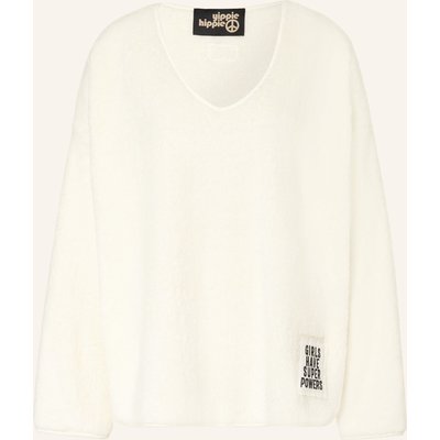 Yippie Hippie Sweatshirt weiss