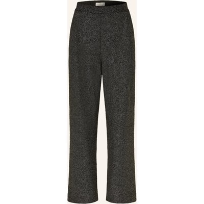 Catnoir Marlenehose Aus Jersey Mit Glitzergarn schwarz