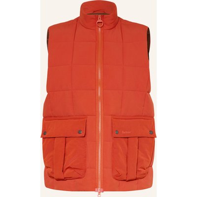 Barbour Steppweste Akeld rot