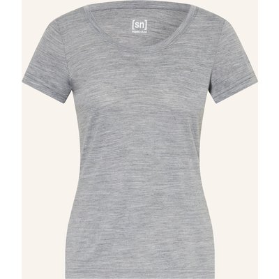Super.Natural Funktionsshirt Midsummer Mit Merinowolle grau