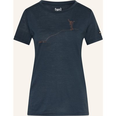 Super.Natural Funktionsshirt Bergglück Mit Merinowolle gruen