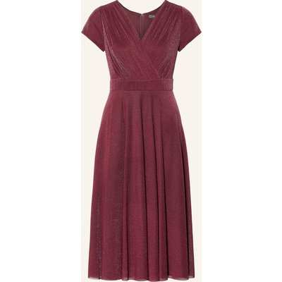 Vera Mont Jerseykleid In Wickeloptik Mit Glitzergarn rot