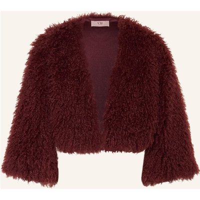 Vm Vera Mont Kunstfell-Bolero Mit 3/4-Arm rot