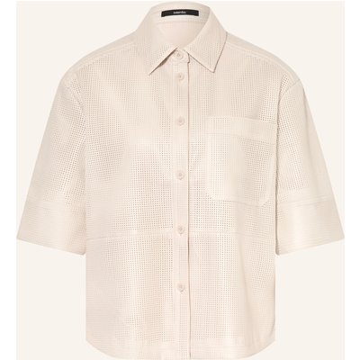 Someday Hemdbluse Zoliro In Lederoptik beige