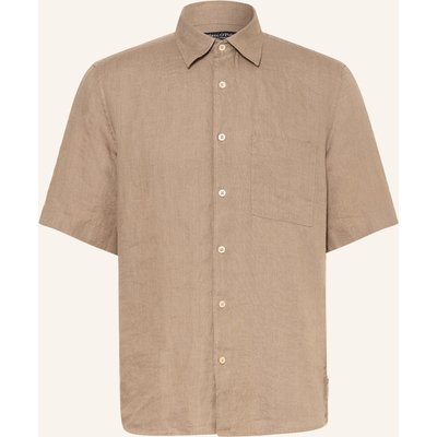 Marc O'polo Kurzarm-Hemd Regular Fit Aus Leinen beige