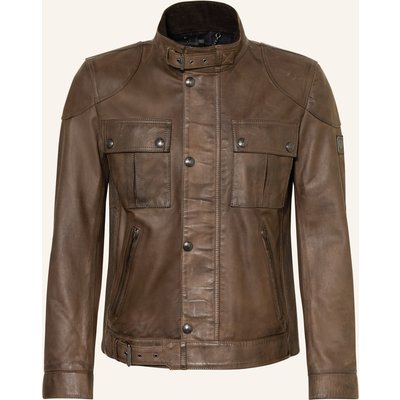 Belstaff Lederjacke Gangster braun