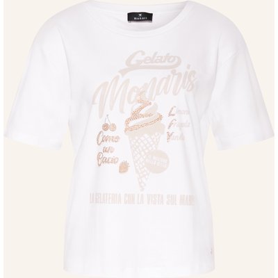 Monari T-Shirt Mit Schmucksteinen beige