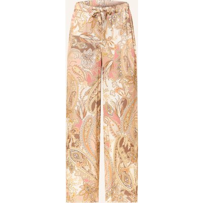 Monari Marlenehose Aus Satin braun