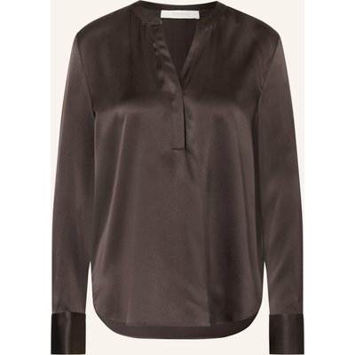 Herzens Blusenshirt Aus Seide braun