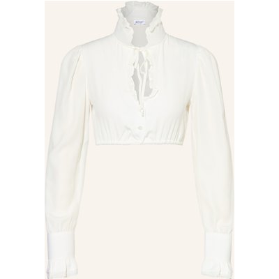 Wallmann Dirndlbluse Mt Rüschen weiss