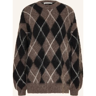 Gestuz Oversized-Pullover Gzsida Mit Alpaka braun
