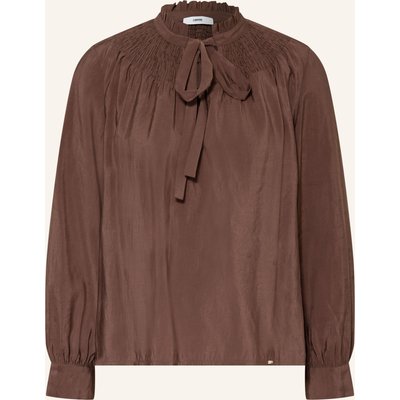 Cinque Blusenshirt Cipelin Mit Rüschen braun