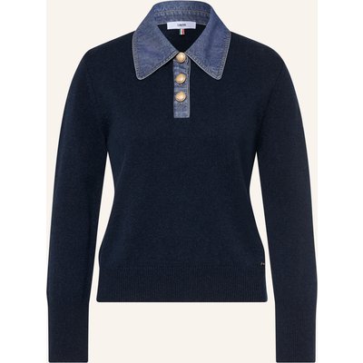 Cinque Strick-Poloshirt Cidemo blau
