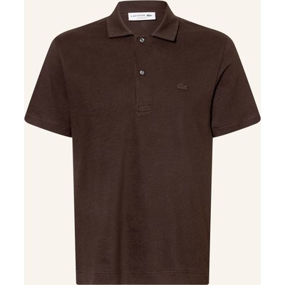 Lacoste Strick-Poloshirt braun