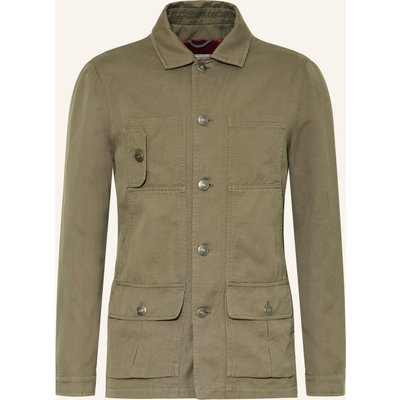 Brunello Cucinelli Jacke Mit Leinen gruen