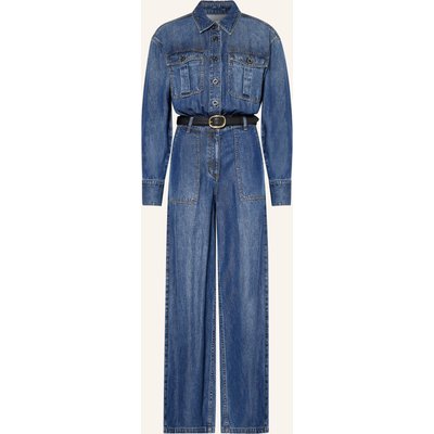 Self-Portrait Jeans-Jumpsuit blau